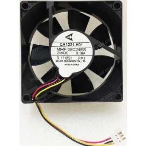 MitsubisHi MMF-08C24ES-RM1 CA1321-H01 24V 0.16A 3wires Cooling Fan - NEW
