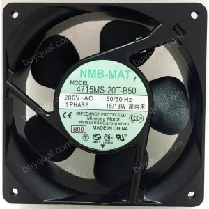 NMB 4715MS-20T-B50 B00 4715MS-20T-B50-B00 200V 0.14A 15/13W Cooling Fan