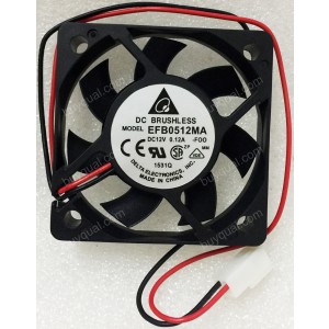 DELTA EFB0512MA EFB0512MA-F00 12V 0.12A 0.96W 2wires 3wires Cooling Fan