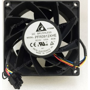 DELTA PFR0912XHE 12V 3.60A 4wires Cooling Fan