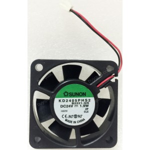 SUNON KD2405PHS2 24V 1.9W 2wires Cooling Fan