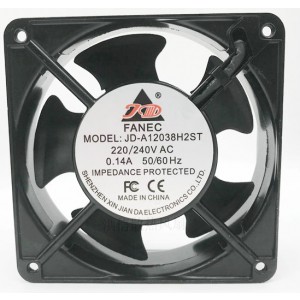 FANEC JD-A12038H2ST 220/240V 0.14A Cooling Fan