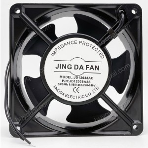 JING DA FAN JD12038AC 220/240V 0.05/0.06A 2 wires Cooling Fan