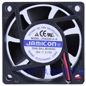 JAMICON JF0620B1H-R 12V 3.2W 2wires Cooling Fan