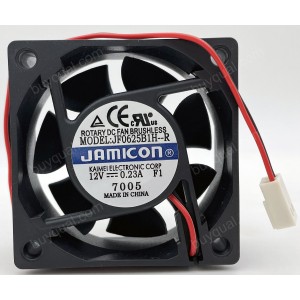 JAMICON JF0625B1H-R 12V 0.23A 2wires cooling fan