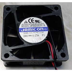 JAMICON JF0625B2HR-R JF0625B2H-R 24V 0.17A 2 wires Cooling Fan