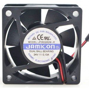 JAMICON JF0625b2M-R 24V 0.13A 2 Wires Cooling Fan 