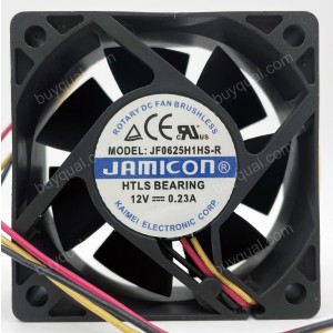 JAMICON JF0625H1HS-R 12V 0.23A 3wires Cooling Fan