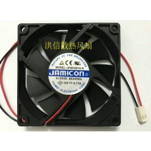 JAMICON JF0815S1H-R 12V 0.17A 2wires Cooling Fan 