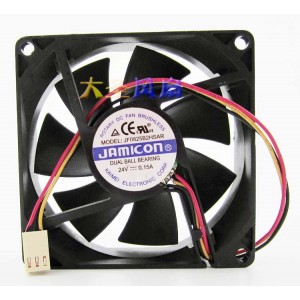 JAMICON JF0825B2HSAR 24V 0.15A 3wires Cooling Fan