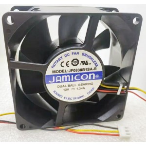 JAMICON JF0838B1SA-R 12V 1.34A 3wires Cooling Fan