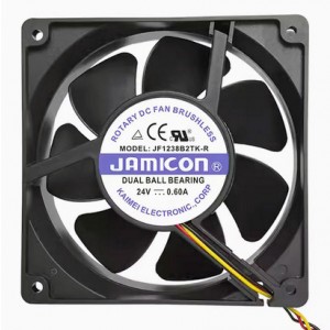 JAMICON JF1238B2TK-R 24V 0.60A 3wires Cooling Fan 