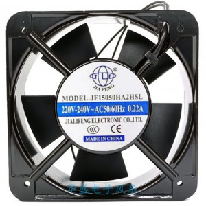 JIA FENG JF15050HA2HSL 220-240V 0.22A 2wires Cooling Fan 