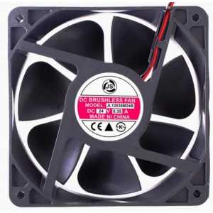 JiuLong JL12038M24B 24V 0.35A 2wires Cooling Fan 