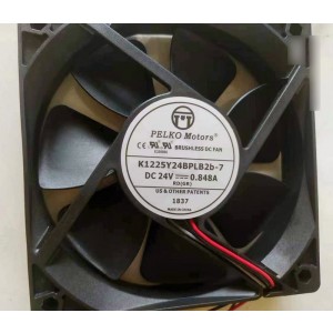 PELKO MOTORS K1225Y24BPLB2B-7 24V 0.848A 2wires Cooling Fan