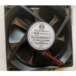 PELKO MOTORS K1225Y24BPLB2B-7 24V 0.848A 2wires Cooling Fan