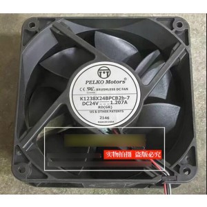 PELKO K1238X24BPCB2b-7 24V 1.207A 3wires Cooling Fan