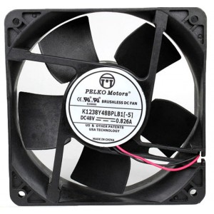 PELKO K1238Y48BPLB1 K1238Y48BPLB1[-5] 48V 0.826A  2wires Cooling Fan