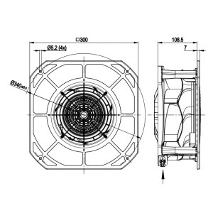 Ebmpapst K2E250-RC08-11 230V 230/340W Cooling Fan 