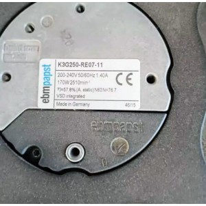 Ebmpapst K3G250-RE07-11 200-240V 1.4A 170W Cooling Fan 