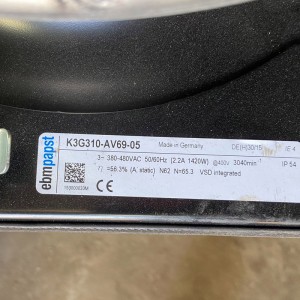 Ebmpapst K3G310-AV69-05 380-480V 2.2A 1420W Cooling Fan 