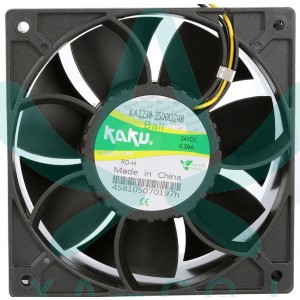 KAKU KA1238-3500D24B 24V 0.42A 2wires Cooling Fan