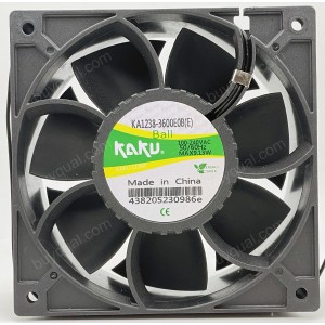 KAKU KA1238-3600EOB(E) KA1238-3600E0B(E) 100-240V 9.13W 2wires Cooling Fan