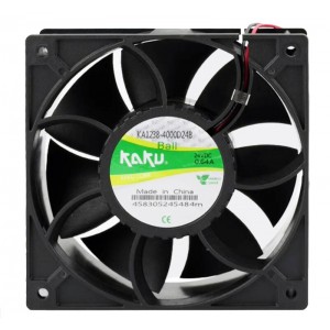 KAKU KA1238-4000D24B 24V 0.64A 2wires Cooling Fan