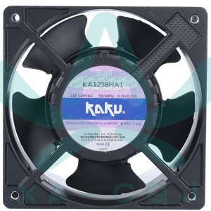KAKU KA1238HA1 110-120V 0.28/0.22A Cooling Fan - Ball Bearing