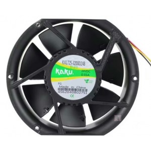 KAKU KA1725-3200D24B 24V 0.55A 3wires Cooling Fan