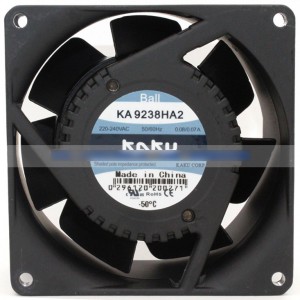 KAKU KA9238HA2 220/240V 0.07/0.08A 15W Cooling Fan