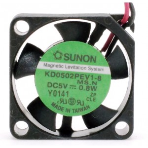 SUNON KD0502PEV1-8 5V 0.8W 2wires Cooling Fan