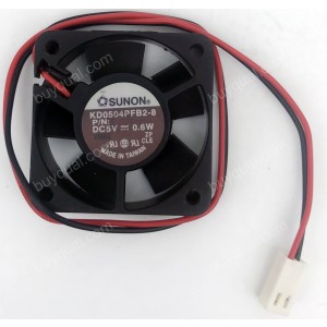 SUNON KD0504PFB2-8 5V 0.6W 2wires Cooling Fan