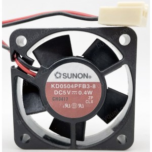 SUNON KD0504PFS3-8 KD0504PFB3-8 5V 0.4W 2wires Cooling Fan