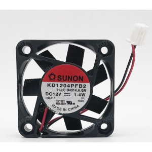 SUNON KD1204PFB2 12V 1.40W 2wires Cooling Fan