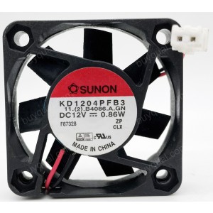 SUNON KD1204PFB3 12V 0.86W 2wires cooling fan