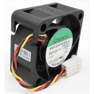 SUNON KD1204PKBX-A 12V 1.20W 3wires cooling fan