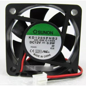 SUNON KD1205PHB2 12V 0.9W 2wires Cooling Fan