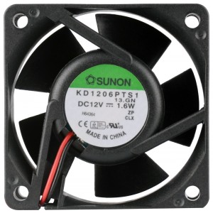 SUNON KD1206PTS1 12V 1.6W 1.8W 2.3W 2wires Cooling Fan 