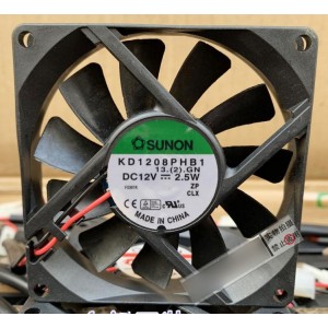 SUNON KD1208PHB1 12V 2.5W 2wires cooling fan