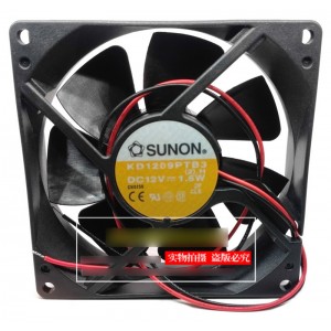 SUNON KD1209PTB3 KD1209PTB2 12V 1.6W 2wires Cooling Fan