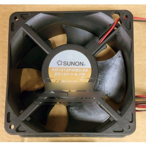 SUNON KD1212PMB2-6A 12V 5.1W 2wires Cooling Fan