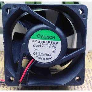 SUNON KD2406PTBX 24V 1.7W 2wires Cooling Fan