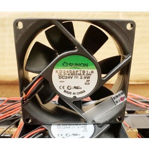 SUNON KD2408PTB1-6 24V 2.9W 2wires Cooling Fan