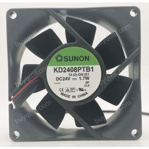 SUNON KD2408PTB1 24V 1.7W 2wires cooling fan