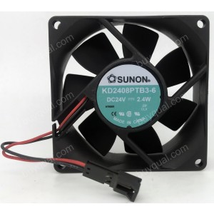 SUNON KD2408PTB3-6 24V 2.4W 2wires Cooling Fan