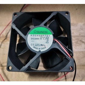 SUNON KD2408PTS1 24V 1.7W 2wires Cooling Fan