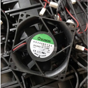 SUNON KD2408PTS3 24V 1.0W 2wires Cooling Fan 