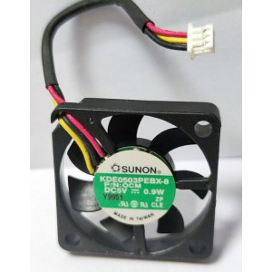 SUNON KDE0503PEBX-B 5V 0.9W 3wires Cooling Fan