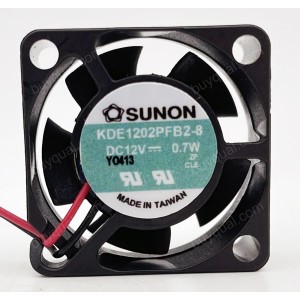 Sunon KDE1202PFB2-8 12V 0.7W 2wires Cooling Fan 
